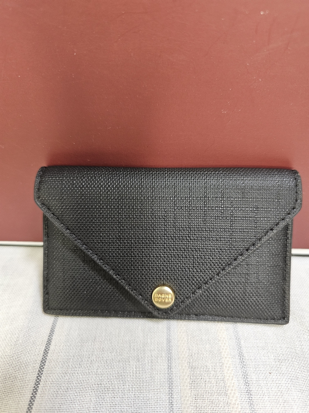Dagne Dover Black Envelope Card Holder